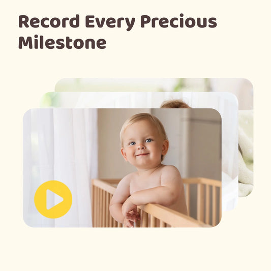 Baby Monitor with Camera and Audio,  Baby Sleep Monitor with 1080P HD 5" Display, Two-Way Audio, Baby Camera